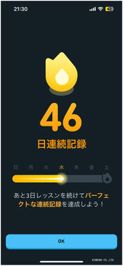 46日連続。現在進行形。