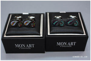 MONART（モンアート）のペイズリーのカフスが入荷。袖口のお洒落で差を付けて。