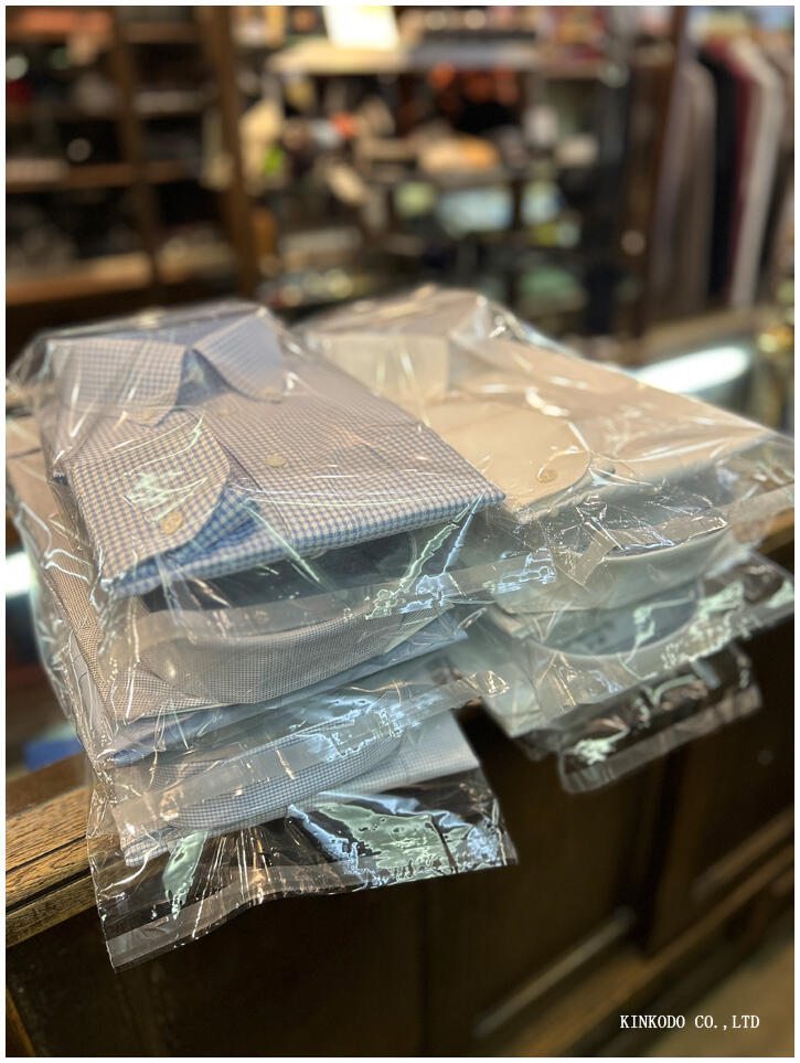 オーダーシャツの出来上がり写真