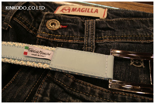 Ｆabrizio Mancini ベルトブルー