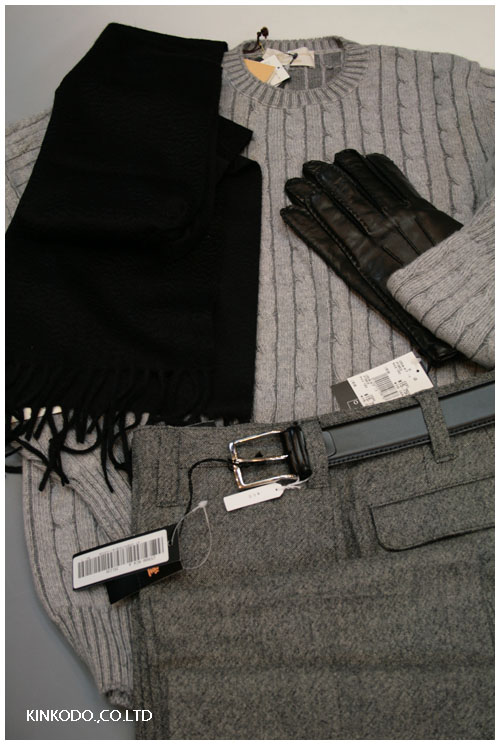 モノトーンのコーディネート