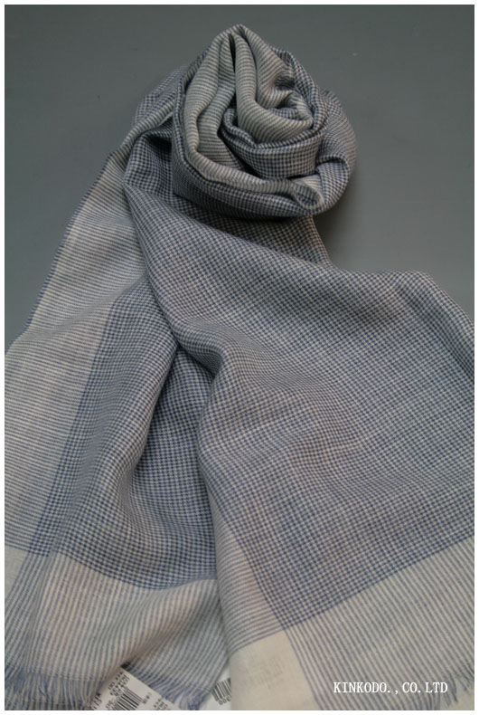 ジョンストンズ千鳥格子ストール