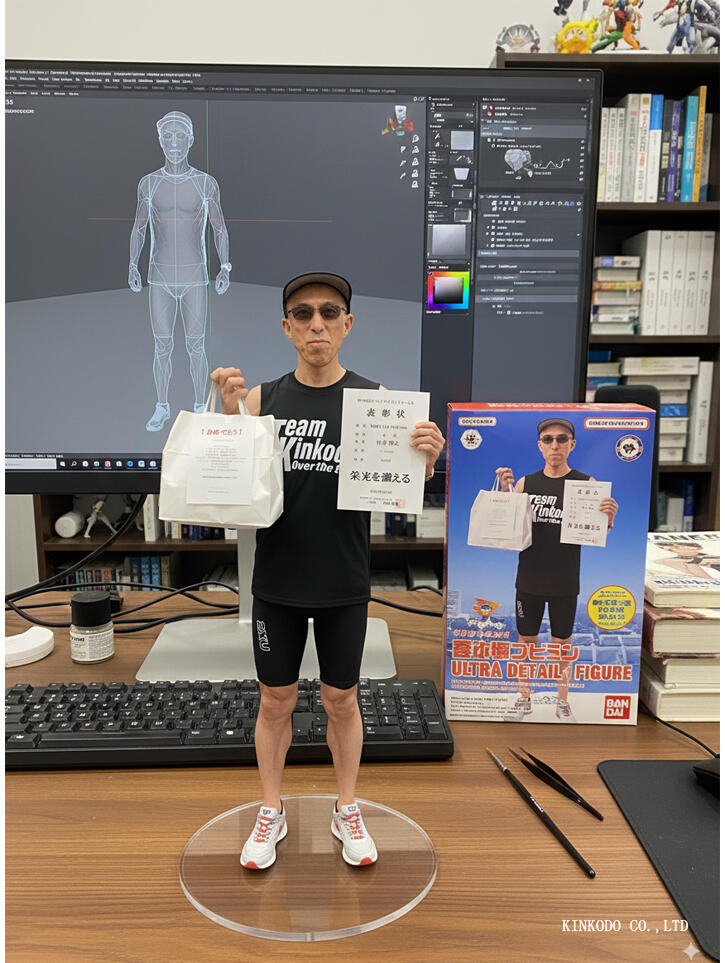 たいらクロスカントリーのレース写真をAIでフィギュア風に加工