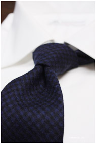 FOX フォックス｜ネイビー パピー・トゥース フランネルタイ 