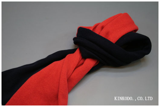 Johnstons(ジョンストンズ)カシミヤ100%ツートーンカラーニットストール