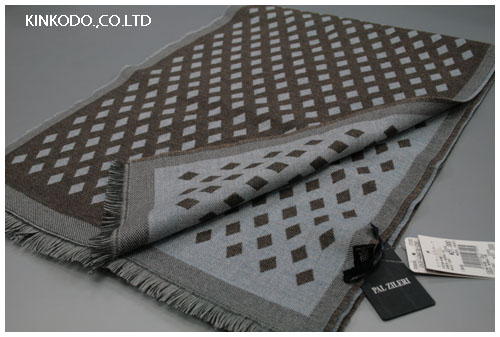 PlaZileriのマフラーブルー全体PlaZileriのマフラー