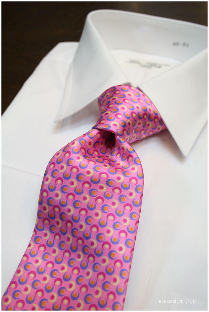 シルビオ・フィオレッロ【Silvio Fiorello】マーブル調のドット柄(ピンク)