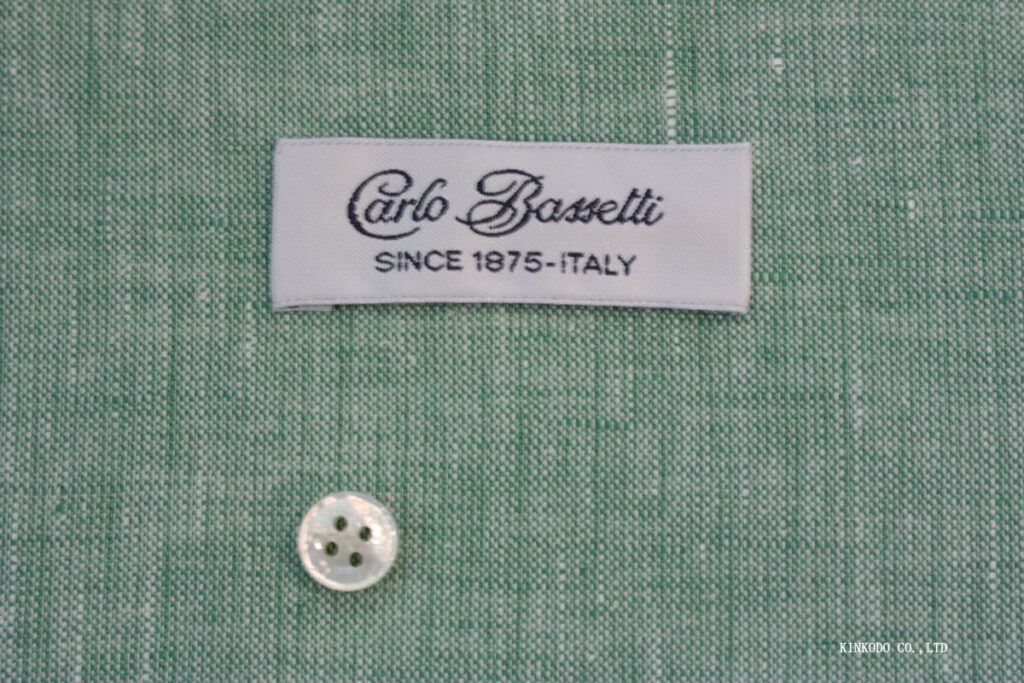 NO-10568421　セージグリーン無地　イタリー Carlo Bassetti　カルロ・バセッティ社製生地　リネン100％