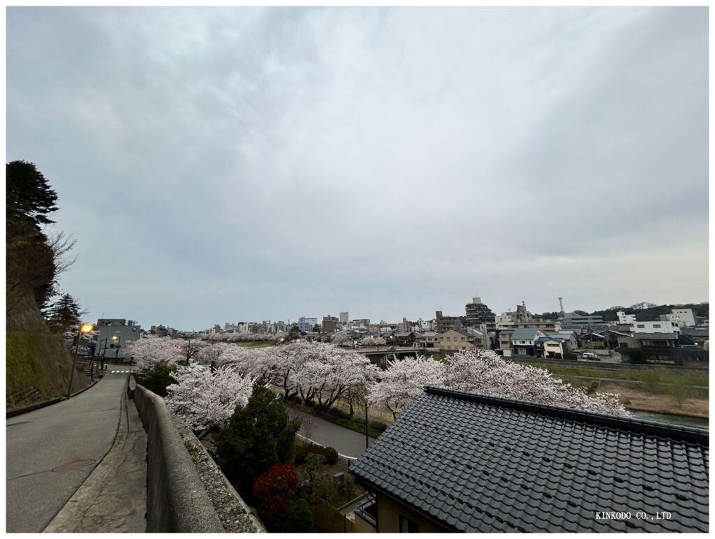 ダブル坂より片町方面