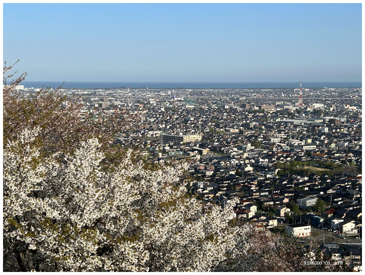 高尾城址見晴らし台から見た景色