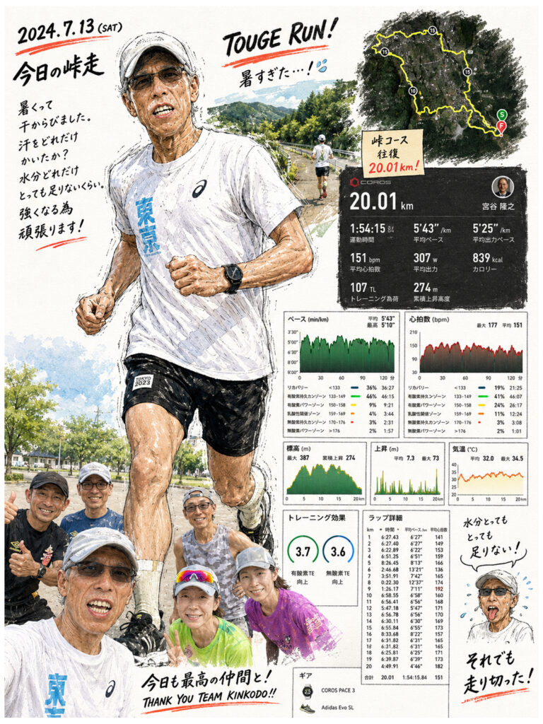 ランニング峠走