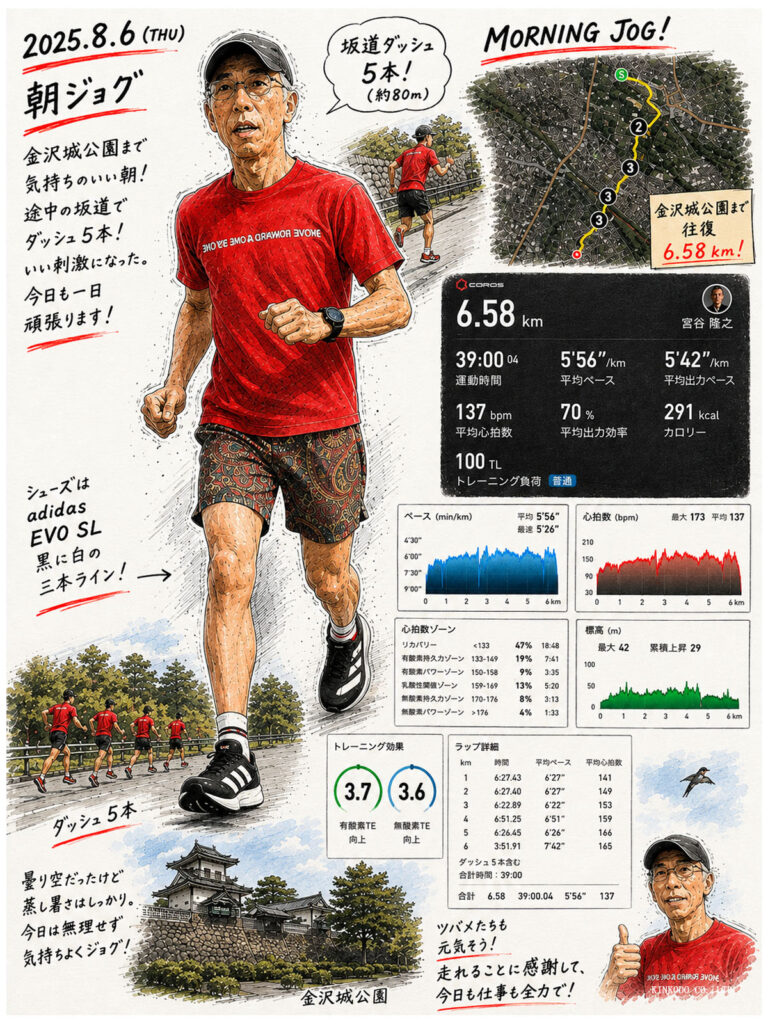 8月6日のラン