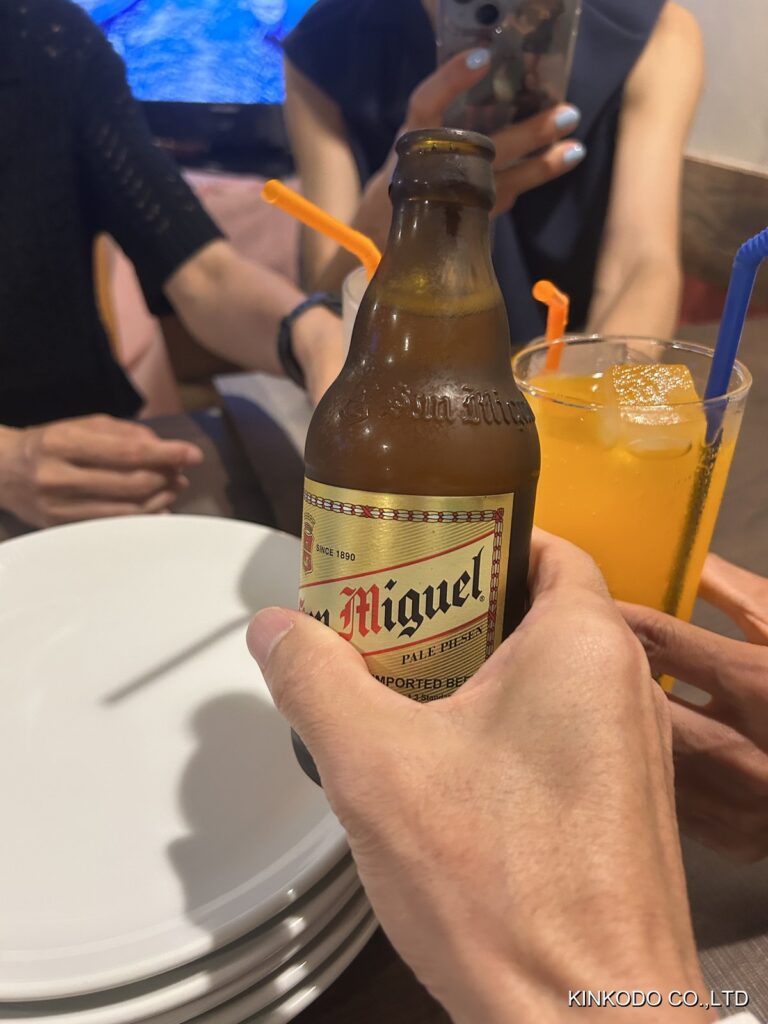 フィリピンビールで乾杯