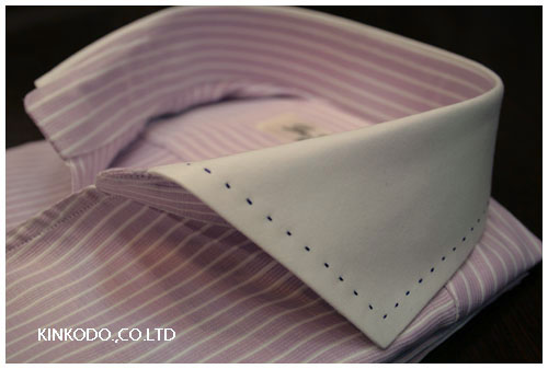 オープンスタイルの特殊クレリックのハンドステッチのオーダーシャツのデザイン