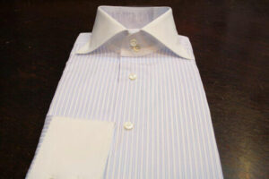 お客様の声クレリックシャツでお作りしました。