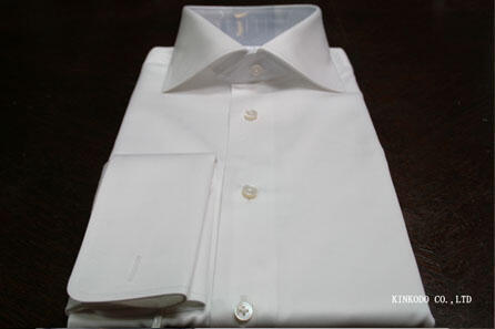 東京都K様のトーマスメイソンのサテン生地で作ったオーダーシャツ