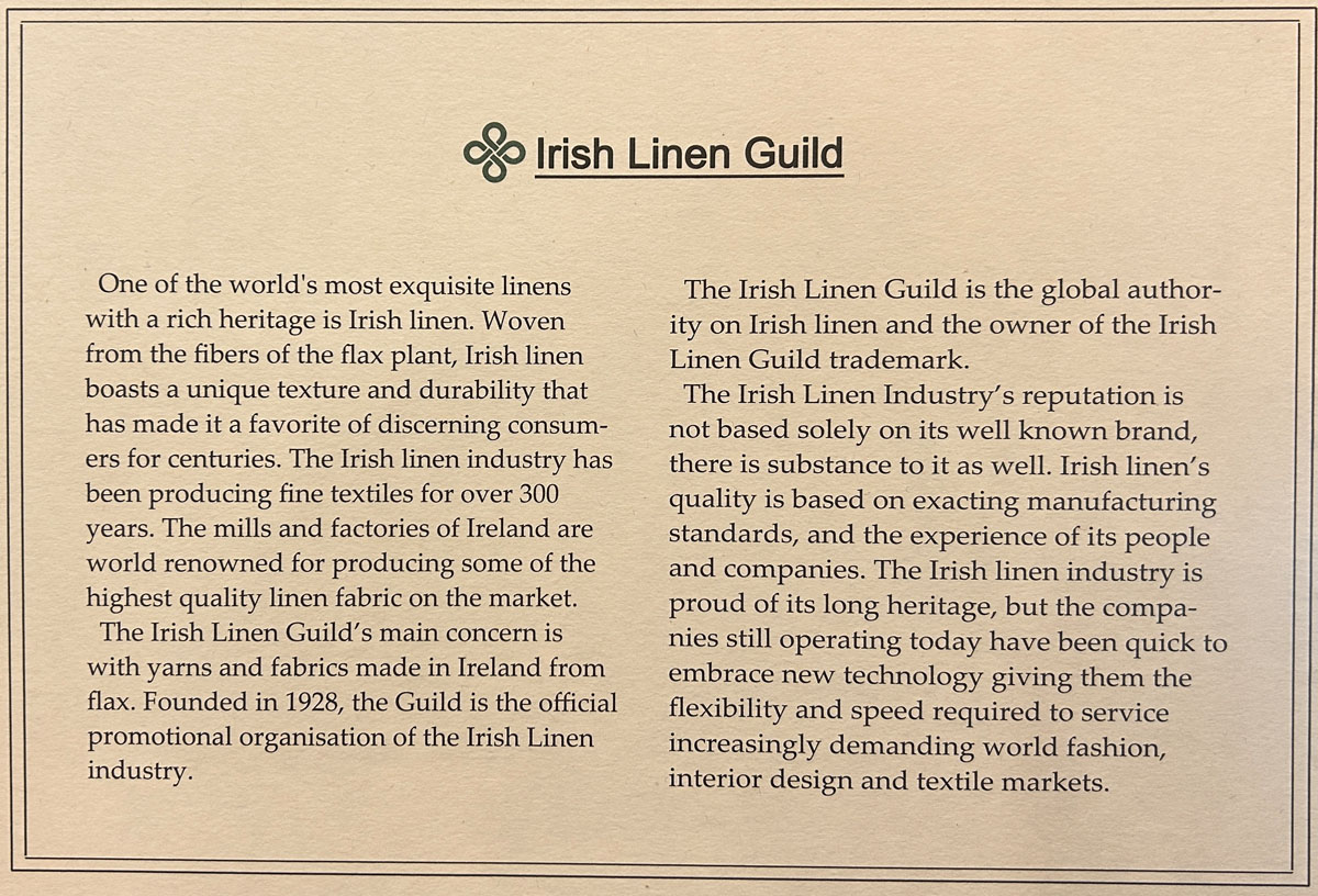 Irish Linen Guildの説明