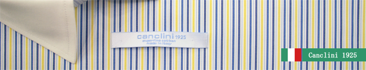 イタリア カンクリーニ社製オーダーシャツ生地