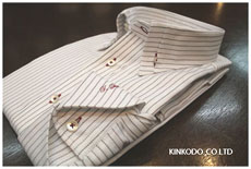 マイタカラーのボタンダウン＋ターンナップカフス