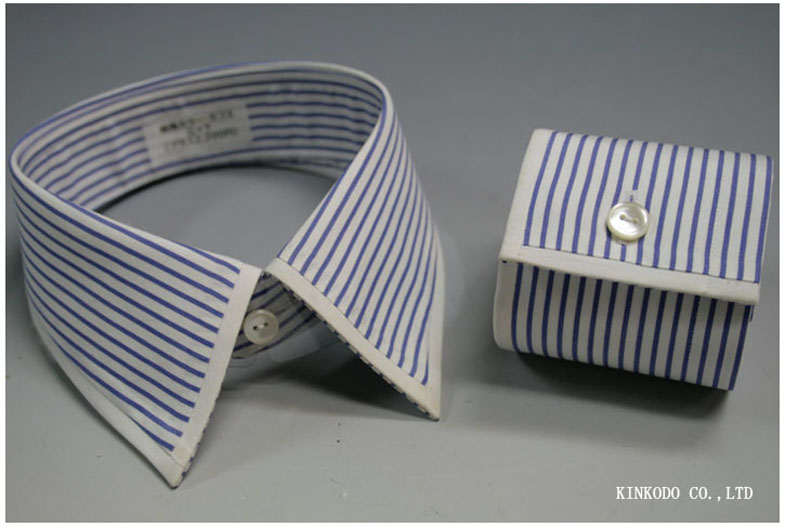 衿羽根の先とカフスの先を白にしたデザイン（K7）