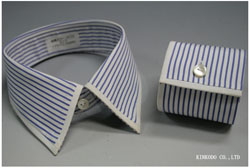 衿羽根の先・カフスの先を白にしたデザイン（デザイン番号K7）