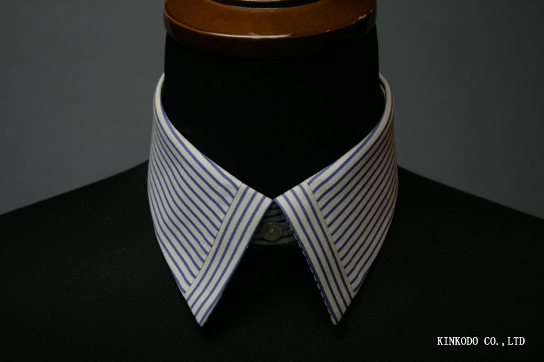 K2 衿羽根の先のストライプ方向を逆にしたディテール