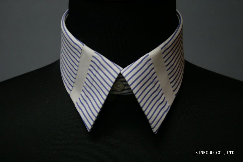 K4 衿羽根中央に白生地を挟み込んだディテール