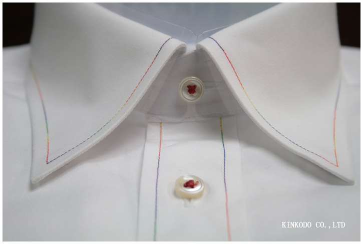 レインボーカラー糸（角度2）