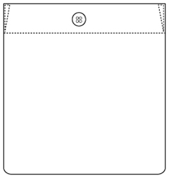 ボタン付きポケット