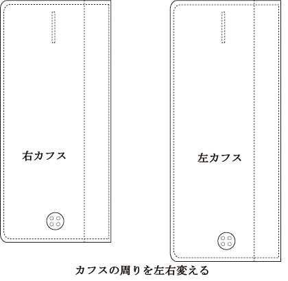 カフスの着用イメージ