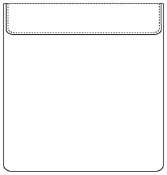 フラップ付きポケット