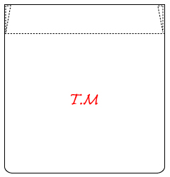 （3）ポケット中央に刺繍