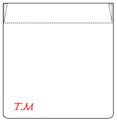 （4）ポケット下（前立て側）に刺繍