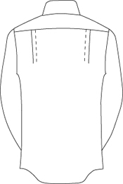 サイドタック（肩後ろにゆとり）