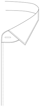 裏前立て（端より5mm内側ステッチ）