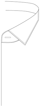 裏前立て（ステッチ無し）