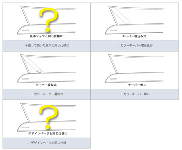 カラーキーパーの選択