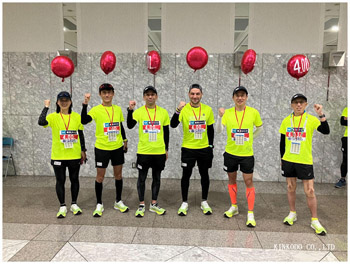 東京マラソンの4時間ペースセッター集合写真